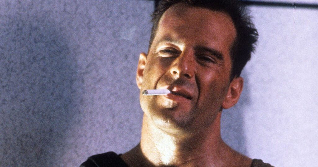 bruce willis with cigarette